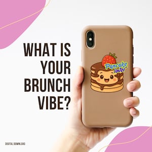 Cute Pancake Clipart – Funny Breakfast Food PNG for T-Shirts, Stickers, Crafts