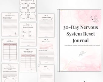 Printable Nervous System Reset Journal: 30-Day Healing Prompts (PDF)