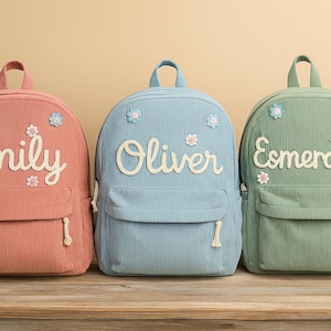Custom Kids Backpack with Name - Personalized Preschool & Toddler School Bags, Nursery Backpack, Kids Back to School Gifts