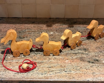 Wooden Duck Toy | Natural Hardwood  | Personalization Available