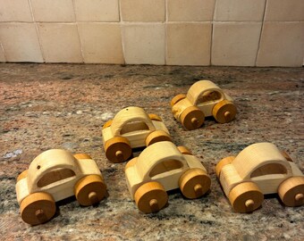 Wooden Car Toy | Natural Hardwood  | Personalization Available