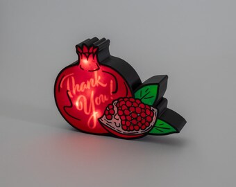 Pomegranate Thank You Light Box – Holiday Home Decor