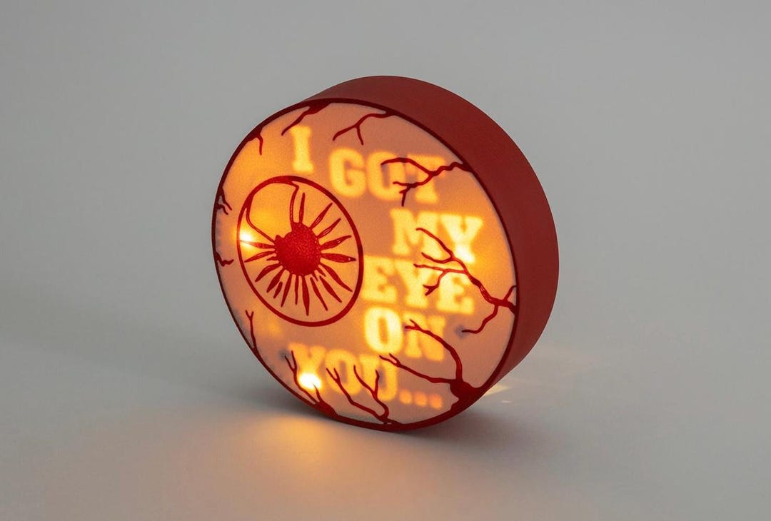 Creepy Eye Light Box – Spooky Halloween Decor With Hidden Message - Etsy