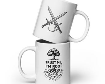 Trust Me, I'm Root Mug | Funny Nerdy Coffee Mug | Fantasy Tech Geek Cup | Programmer Gift | Gamer Mug