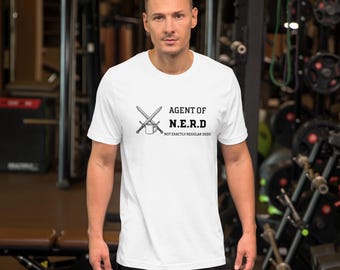 Agent of N.E.R.D.™ – I.T. Tech Support Shirt | Funny Nerdy Geek T-Shirt | Gamer Programmer Gift Teehirt