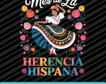 Hispanic Heritage Month SVG PNG EPS | Digital nedladdning av spansktalande kulturarvsmånad