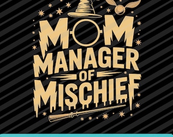 Magische Mutter von Unfug SVG PNG EPS | Lustige Zauberer Mutter digitaler Download