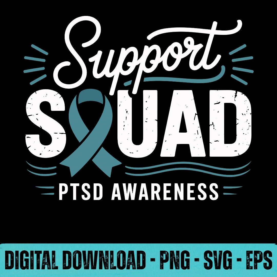 Support Squad Glioblastoma Awareness SVG PNG Eps | Gray Ribbon ...