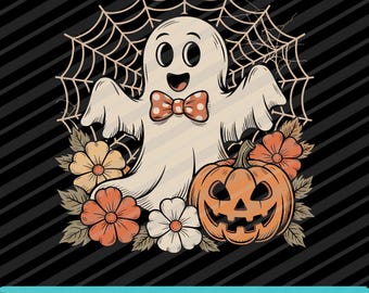 Coquette Ghost Halloween Graphic (SVG, PNG, EPS Digital Download)