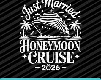 Honeymoon Cruise 2026 PNG SVG EPS Digital Design