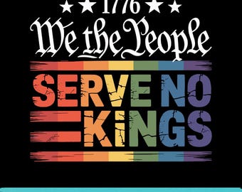 1776 Nosotros, el pueblo Arcoíris SVG PNG Eps Gráfico de protesta del orgullo LGBTQ