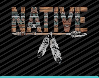 Native Indian American SVG PNG EPS Indigenous Tribes Strong Nations Graphic