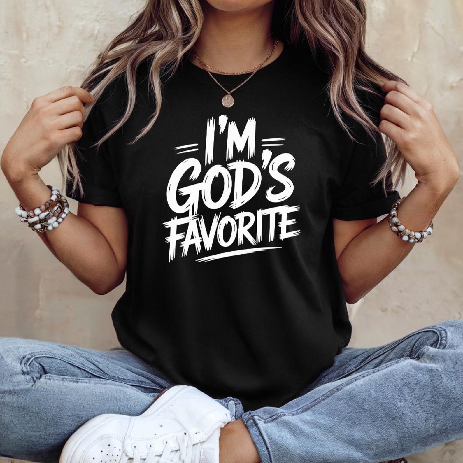 I’m God’s Favorite Christian PNG SVG EPS Funny Faith Quote Design - Etsy