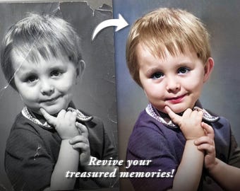 Photo Restoration from Old Picture – Digital Repair & Colorization – Restore Damaged or Faded Photos