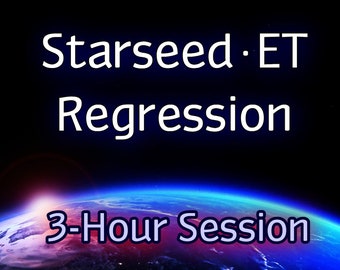 Starseed Life Regression by Phone with Professional Hypnotherapist - Remote - Cosmic - Extraterrestrial - Spacecraft - Past lives - 3 Hours