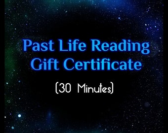 Gift a Past Life Card Reading (30 minutes) - Gift Certificate - 48 hour turnaround