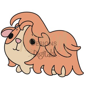 2 cochons d'Inde | PNG| TÉLÉCHARGEMENT NUMÉRIQUE | Dessiné à la main | Autocollants | Graphiques