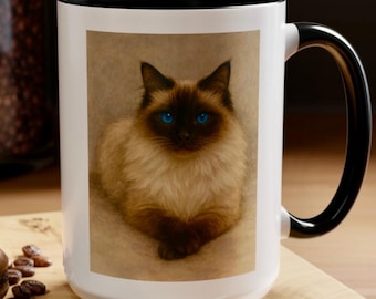 Custom Seal  Ragdoll Cat Mug, Personalized Cat Lover Gift, Ragdoll Cat Coffee Cup, Ragdoll Mug, Ragdoll Lover Gift, Feline Mug