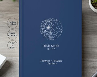 Personalized BCBA Journal,  Board Certified Behavior Analyst Notebook, ABA Therapist Gift, Behaviour Analysis Journal, Custom BCBA Gift