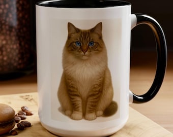 Custom Seal Lynx Ragdoll Cat Mug, Personalized Cat Lover Gift, Ragdoll Cat Coffee Cup, Ragdoll Mug, Ragdoll Lover Gift, Feline Mug
