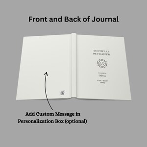 Personalized Software Developer Journal, Coding Planner Notebook, Programmer Notebook, Software Engineer Gift, Graduate Gift imagem 3