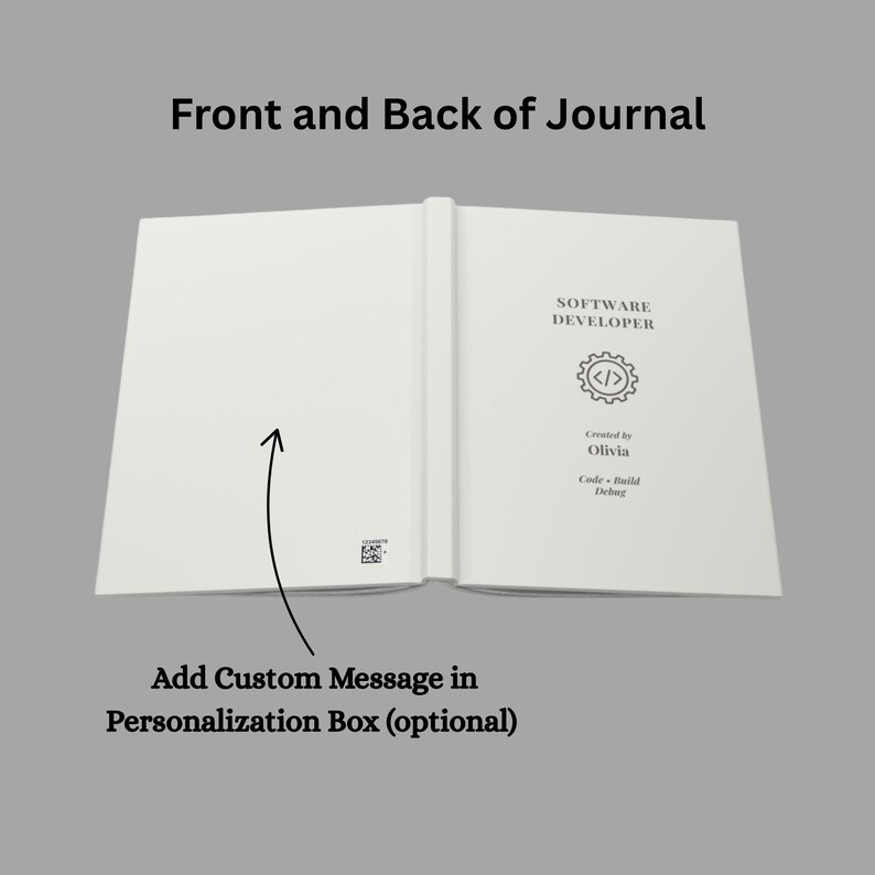 Personalized Software Developer Journal, Coding Planner Notebook, Programmer Notebook, Software Engineer Gift, Graduate Gift imagem 3