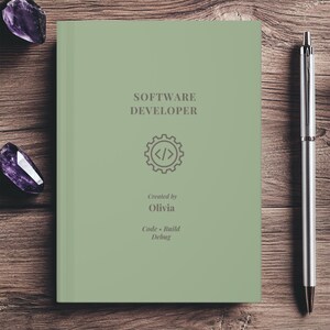 Personalized Software Developer Journal, Coding Planner Notebook, Programmer Notebook, Software Engineer Gift, Graduate Gift imagem 7