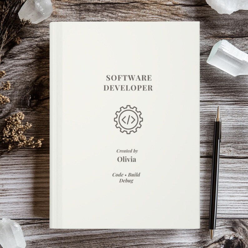 Personalized Software Developer Journal, Coding Planner Notebook, Programmer Notebook, Software Engineer Gift, Graduate Gift imagem 10