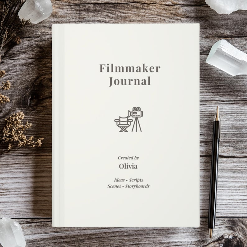 Personalized Filmmaker Journal, Movie Director Notebook, Film School ...