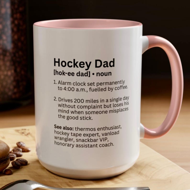 Personalized Hockey Dad Coffee Mug, Custom Hockey Dad Gift, Humorous Gift for him, Fathers Day Gift, Funny Hockey Dad Definition Cup Bild 9