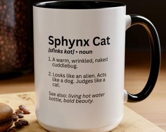 Personalized Sphynx Cat Mug,Sphynx Cat Definition Mug, Sphynx Cat Gift, Funny Cat Cup, Humor Mug,Cat Lovers Gift, Cat Owner Mug,Cute Cat Cup