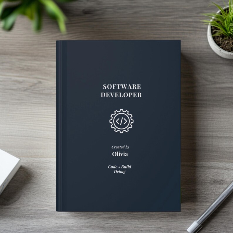 Personalized Software Developer Journal, Coding Planner Notebook, Programmer Notebook, Software Engineer Gift, Graduate Gift imagem 9