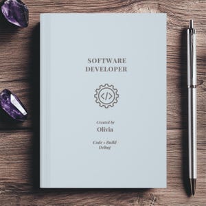 Personalized Software Developer Journal, Coding Planner Notebook, Programmer Notebook, Software Engineer Gift, Graduate Gift imagem 4