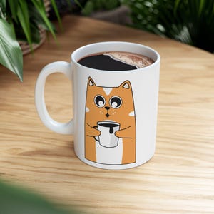 Cute Therapy Coffee Mug, Perfect for Animal Lovers, Gift for Friends, Stress Relief, Funny Quote Mug, Coffee Lover&#39;s Gift