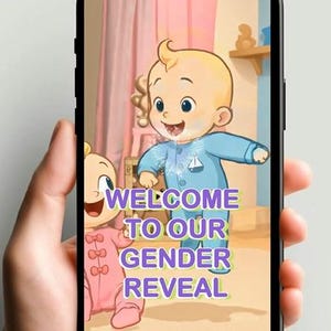 It&#39;s a Boy, Gender Reveal Video, Baby Gender Reveal, Boy Gender Reveal, Digital Baby Announcement, Video Gender Reveal, Digital Download