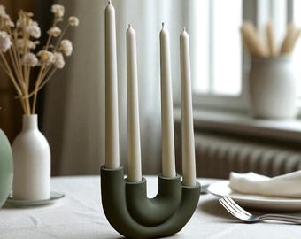 スポードのクリスマスツリーキャンドルホルダー：ヴィンテージ磁器製