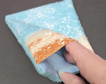 Facial Towel Pocket Cosmetic Washcloth - at the beach