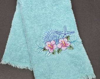 Fingertip Towel - tropical scene