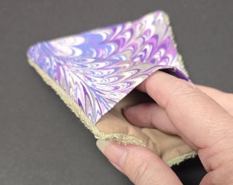 Facial Towel Pocket Cosmetic Washcloth - purple