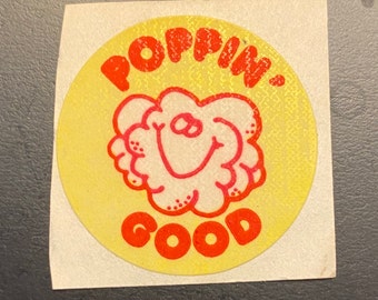 Vintage 80s Scratch n Sniff Stickers Trends: Popcorn