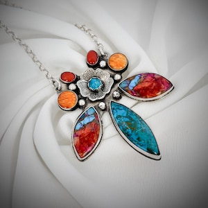Designer Silver and Turquoise pendant