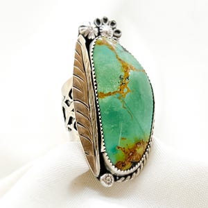 Stunning Genuine Royston Turquoise Ring