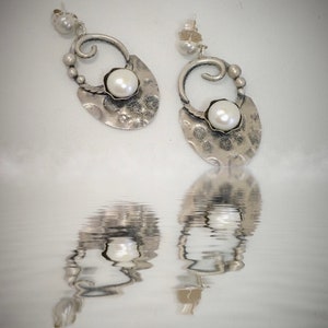 Sterling Silver Pearl Earrings