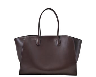 大型高級レザートートバッグ