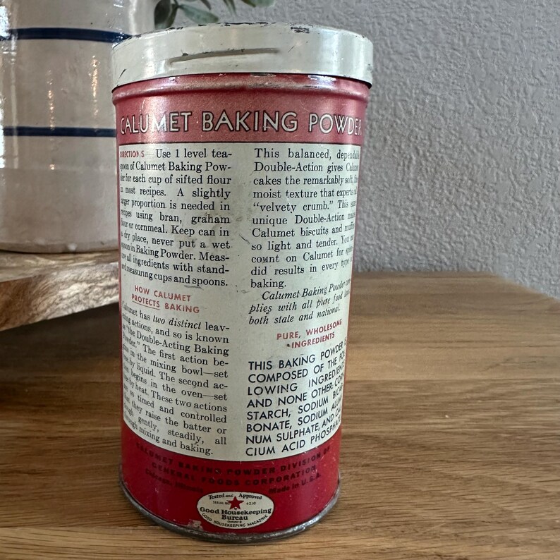 Vintage Calumet Baking Powder Tin - Etsy