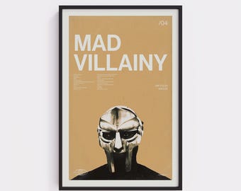 MF DOOM - Madvillainy - Digital Album Art Poster Download - Etsy