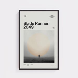 Blade Runner 2049 Poster – Minimalist Poster, Blade Runner Poster, Ryan Gosling, Harrison Ford, Ana de Armas, Free Shipping