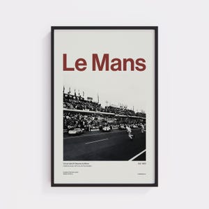Le Mans Ford Shelby Poster – 1966 Historisches 1-2-3 Finish | Ford gegen Ferrari, kostenloser Versand