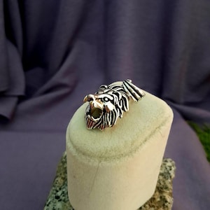 Silver Lion Head Pendant Necklace for Men – Masculine Jewelry, Father’s Day Gift