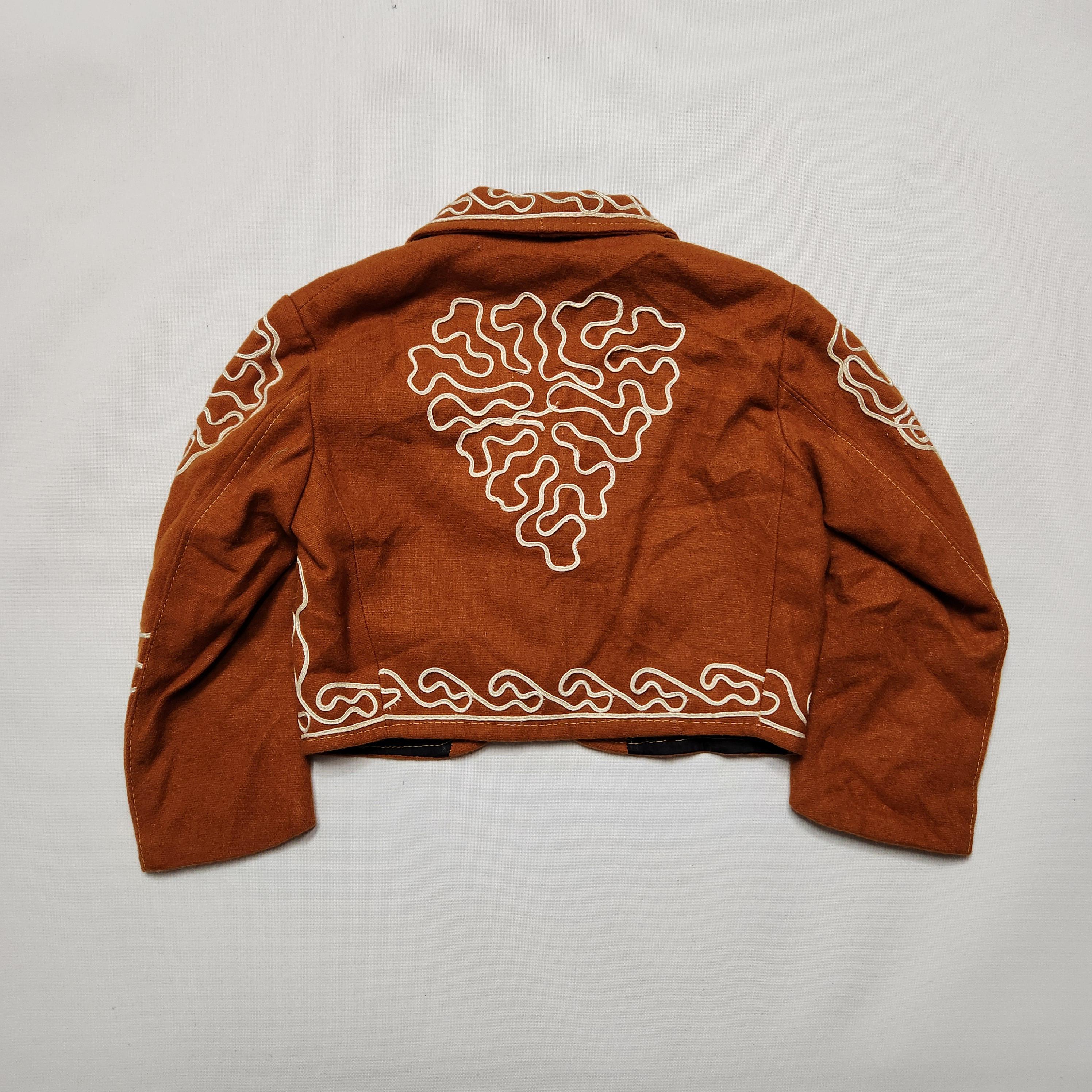 Vintage 60s 70s Embroidered Wool Charro Mariachi Bolero Jacket Toddler 2/3T image 7